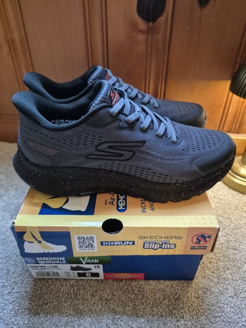 New Skechers Slip-ins GO RUN Consistent 2.0 Lockhart Men's 8 Running Shoes